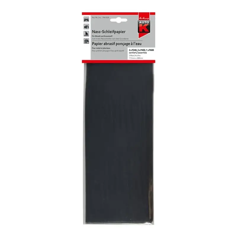 PAPIER ABRASIF EAU P600 – 746027 – AUTOK Prix Choc