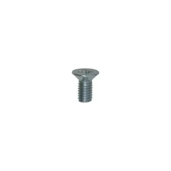 4 vis à métaux tête fraisée cl4.8 zn blanc m6-1.00 x 12 mm din 965 Certifié