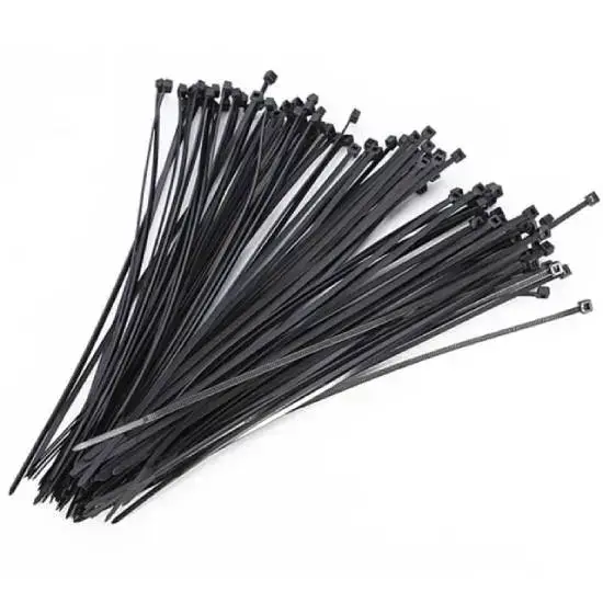 100 Liens nylon noir 2.5x200mm – TECH Meilleure Vente