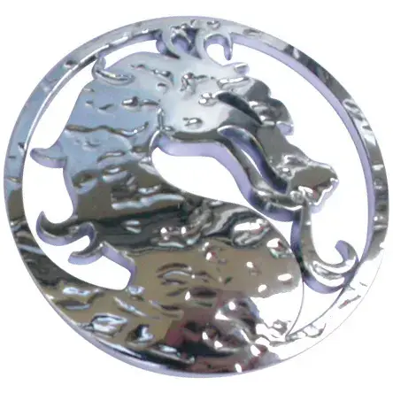 Badge chrome Mortel Dragon Retour Gratuit