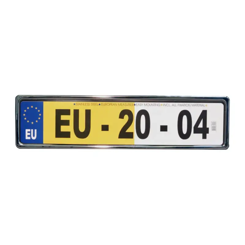 Nouvelle Collection Support plaque d&rsquo;immatriculation inox