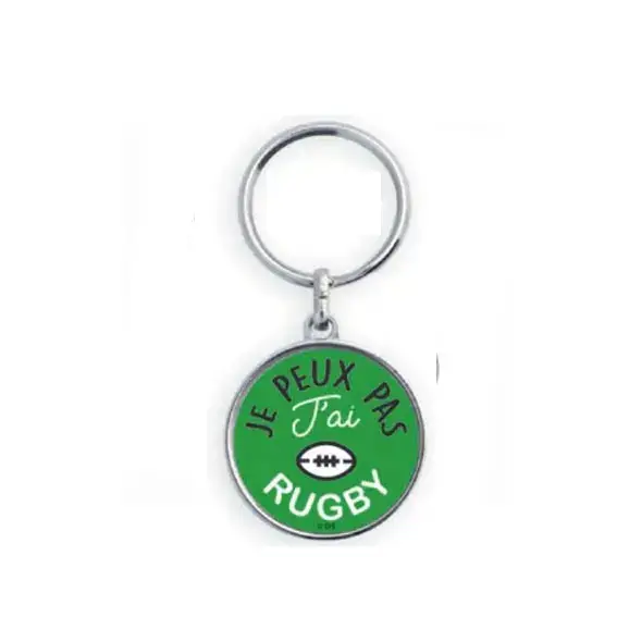 Retour Gratuit PORTE-CLE JEPEUXPAS J&rsquo;AI RUGBY