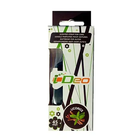 Nouvelle Collection SANGLE PARFUMEE AUTO « LICORICE » – IDEO
