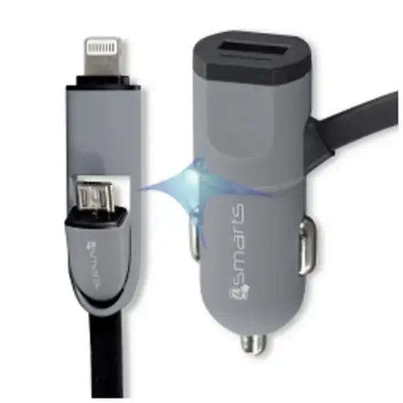 Chargeur allume cigares USB Type A / Micro USB / Lightning Populaire
