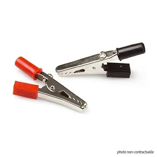 Petit Prix Pince crocodile noir & rouge – RDI