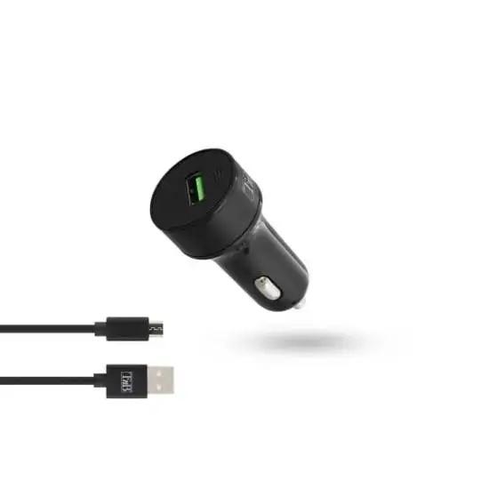 Super Prix Chargeur voiture charge rapide 1XUSB-A 18W + câble micro USB T&rsquo;nb