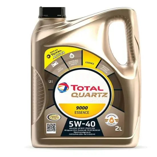 Achat Immédiat Huile moteur TOTAL QUARTZ 9000 5W40 essence 2 L – TOTAL