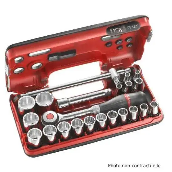 Super Prix Coffret de 18 douilles 1/2 1/4 DR – OROK