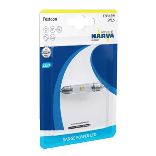 NAVETTE LED 30MM X1 BLANC NARVA - 18075RPNVAB1 Réduction