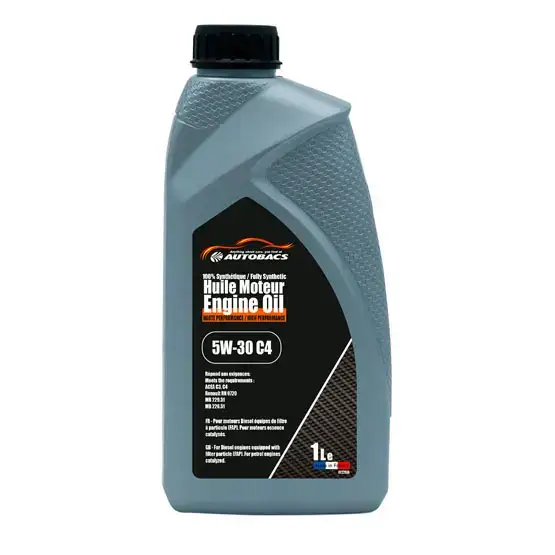 Top Vente Huile moteur 5W30 C4 1 litre Autobacs