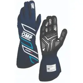 Gants OMP ONE S FIA 8856 2018 Bleu Marine Cyan Paiement Sécurisé