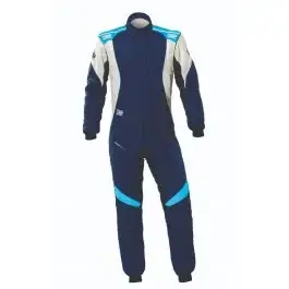 Acheter En Ligne Combinaison OMP FIRST EVO FIA 8856 2018 Bleu Marine Cyan