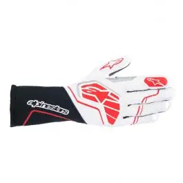 Certifié Gants ALPINESTARS TECH 1 ZX V4 FIA 8856 2018 Noir Blanc Rouge