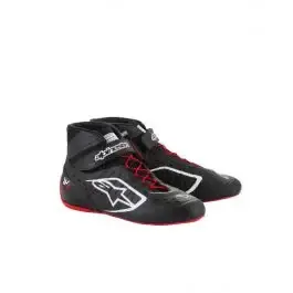 Authentique Bottines Karting ALPINESTARS TECH-1 KX V3 FIA 8877 2022 Noir Blanc Rouge