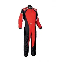 Combinaison Karting OMP KS 3 CIK FIA Niveau 2 Noir Rouge Nouvelle Collection
