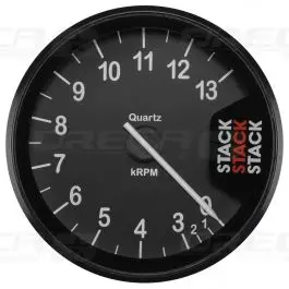 Compte-tours STACK ST200 Clubman Ø 80 mm 0-3-13000 trs / min Noir 726ST200G Jusqu’à Épuisement Des Stocks