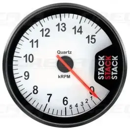 Prix Cassé Compte-tours STACK ST200 Clubman Ø 80 mm 0-6-15000 trs/min Blanc 726ST200F