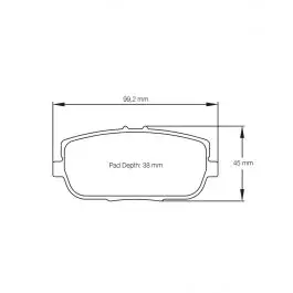 Plaquettes de Frein PAGID Forme 8077 Composé RS44 Nouvel Arrivage