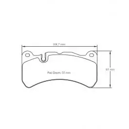 Petit Prix Plaquettes de Frein PAGID Forme 8005 Composé RSL1