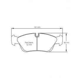 Plaquettes de Frein PAGID Forme 2180 Composé RSL29 Livraison Gratuite