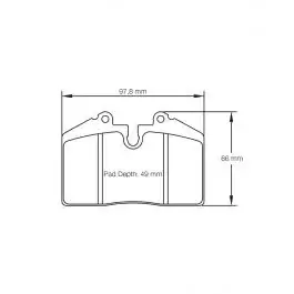 Plaquettes de Frein PAGID Forme 1203 Composé RST3 Petit Prix