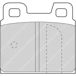 Super Prix Plaquettes de frein FERODO FCP93 DS2500 55,7 mm x 53 mm x 15 mm