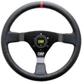 Volant OMP WRC cuir repère rouge Quantité Limitée