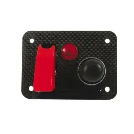 Platine interrupteur REDSPEC Starter modèle carbone véritable Retour Gratuit