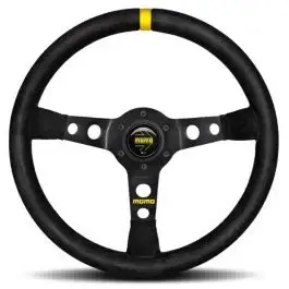 Volant MOMO MOD07 Peau retournée Noir Commander Vite