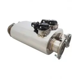 Vente Directe Silencieux rond universel à clapet 2x 76 mm vers 2x 76 mm XFORCE VMK31-300