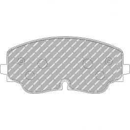 Satisfait Ou Remboursé Plaquettes de frein FERODO FCP5358 DS2500 178,2 mm x 78,9 mm x 18,5 mm