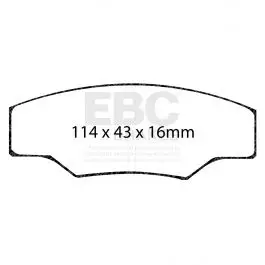 Soldes Plaquettes EBC Orangestuff DP9003