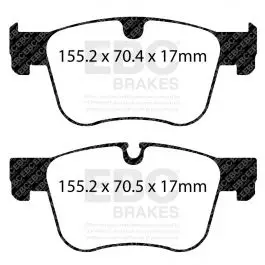 Plaquettes EBC Greenstuff DP22198 Produit De Marque