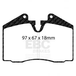 Plaquettes EBC Redstuff DP3612C Bon Marché