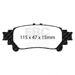 Plaquettes EBC Redstuff DP31850C Réduction