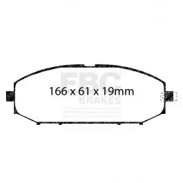 Plaquettes EBC Yellowstuff DP41280R Authentique