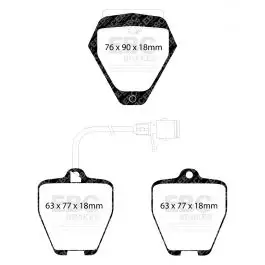 Plaquettes EBC Greenstuff DP21012 Offre Spéciale