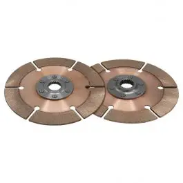 Top Vente Disques d’embrayage (2) Métal fritté (rond) 6 rivets D184mm x 10 can Tilton 64185-2-AC-07