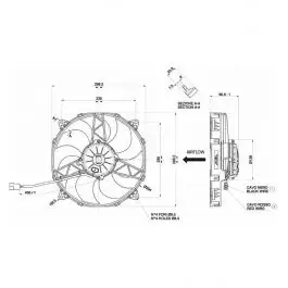 Ventilateur soufflant Ø 296 mm épaisseur 90 mm 12V SPAL VA26-AP70/LL-60S Expédié Aujourd’hui