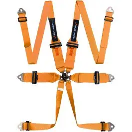 Harnais TURN ONE Star 6 points FIA 8853-2016 Orange Offre Limitée
