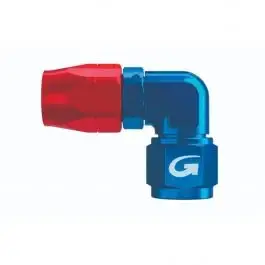 Top Vente Raccord GOODRIDGE 336 90° Dash 6 9/16 JIC X 18 en Alu Forge Rouge/Bleu