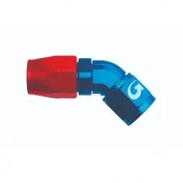 Vente Directe Raccord GOODRIDGE 336 45° Dash 10 7/8 JIC X 14 en Alu Forge Rouge/Bleu