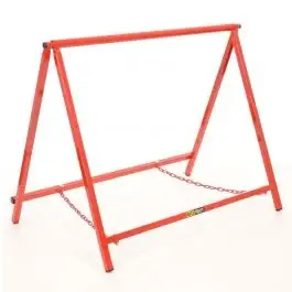 Authentique Tréteaux de stand BG RACING acier rouge
