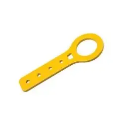 Petit Prix Anneau de remorquage plat OMP jaune Ø50 mm