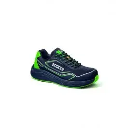 Prix Cassé Chaussures Mécano SPARCO IMPULSE WILLEN S1PS ESD Bleu Marine Vert