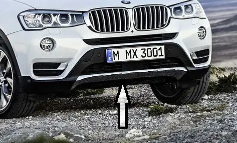 Seulement Aujourd’hui Cache inférieur de pare-choc avant finition Xline pour BMW X3 F25 à partir de 2015
