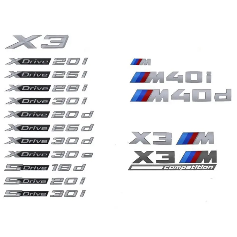 Offre Exclusive Logo de coffre pour BMW X3