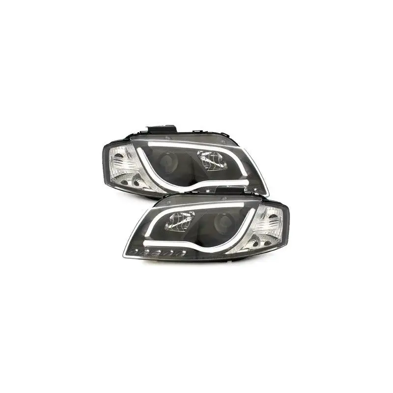 Satisfait Ou Remboursé Paire de phares avant + Light bar intégrés Audi A3 8P 03-08
