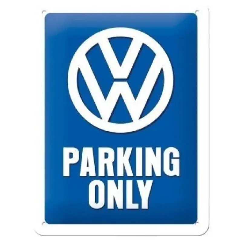 Réduction Tôle peinte emboutie 15x20cm VW Parking Only