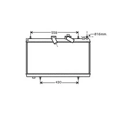 Produit De Marque Radiateur de refroidissement moteur pour CITROËN C5 II ph.1 2008-2010, OEM: 1330P1, Neuf